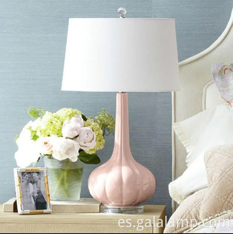 Lámpara de calabaza rosa rosa rosa para la estética de la habitación moderna